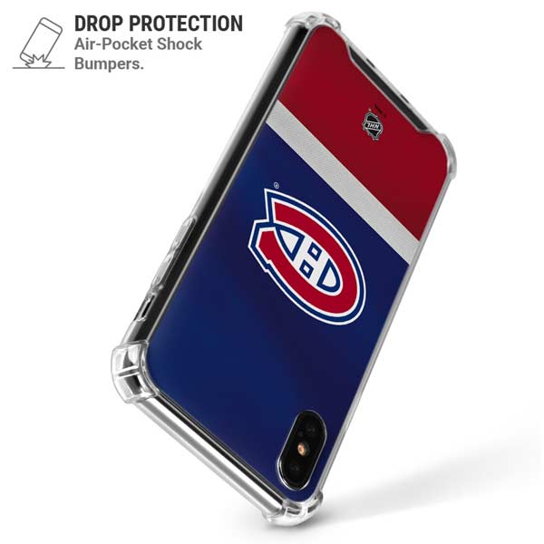 NHL Montreal Canadiens Jersey iPhone X/XS Clear Case