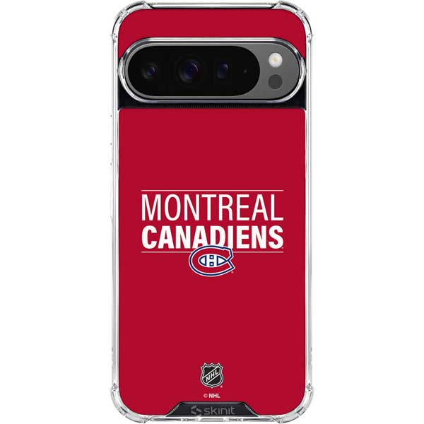NHL Montreal Canadiens Lineup Google Pixel 10 Pro XL Clear Case