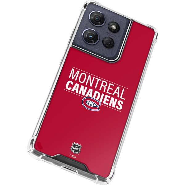 NHL Montreal Canadiens Lineup Moto G 5G (2025) Clear Case