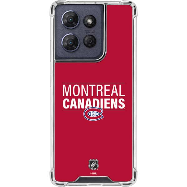 NHL Montreal Canadiens Lineup Moto G Play 5G (2025) Clear Case