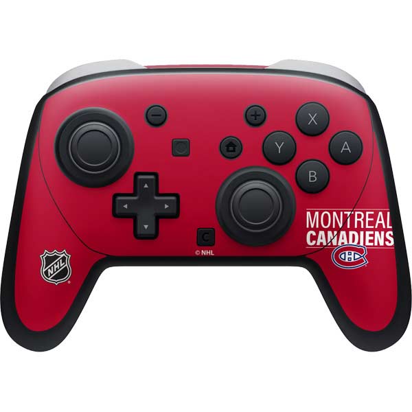 NHL Montreal Canadiens Lineup Nintendo Switch 2 (2025) Pro Controller Skin