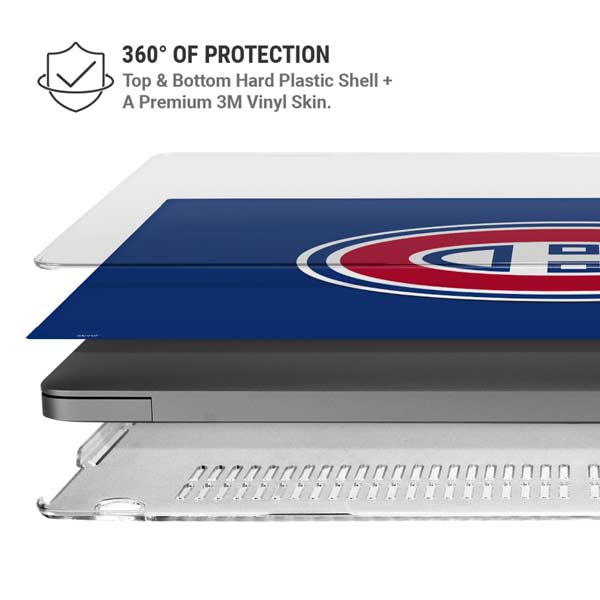 NHL Montreal Canadiens Solid Background MacBook Pro 14in (2021-24) Case plus Skin