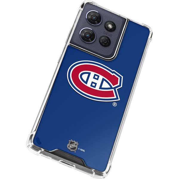 NHL Montreal Canadiens Solid Background Moto G 5G (2025) Clear Case