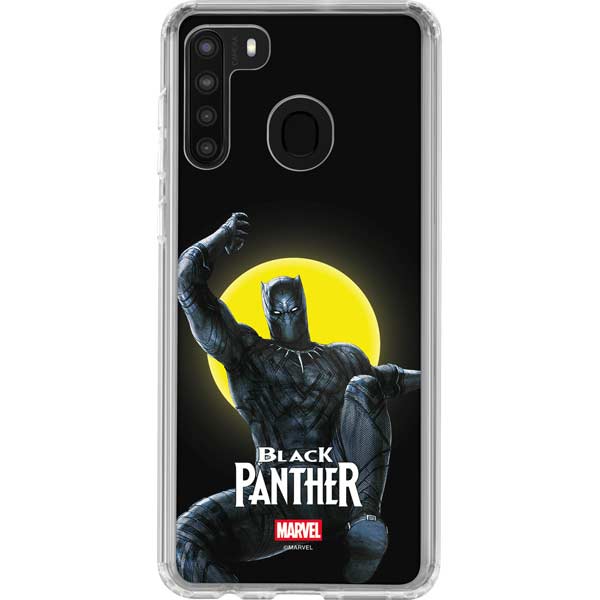 Marvel Black Panther Moon light Galaxy A21 Clear Case
