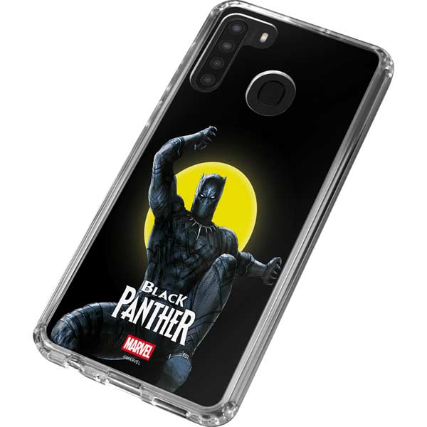 Marvel Black Panther Moon light Galaxy A21 Clear Case