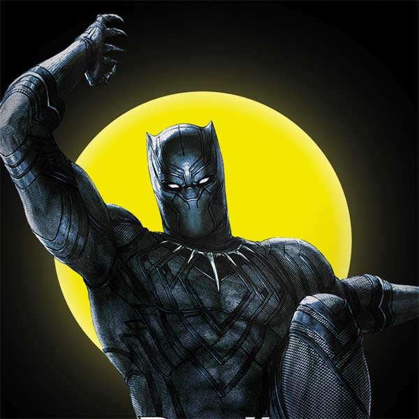Marvel Black Panther Moon light Galaxy Note 8 Skin