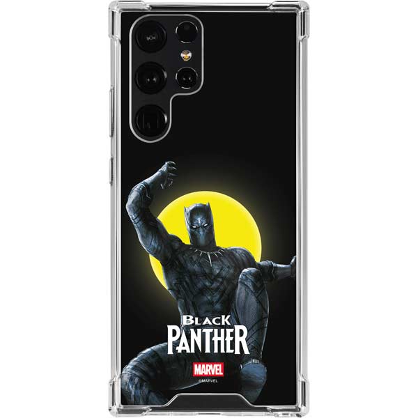 Marvel Black Panther Moon light Galaxy S22 Ultra Clear Case