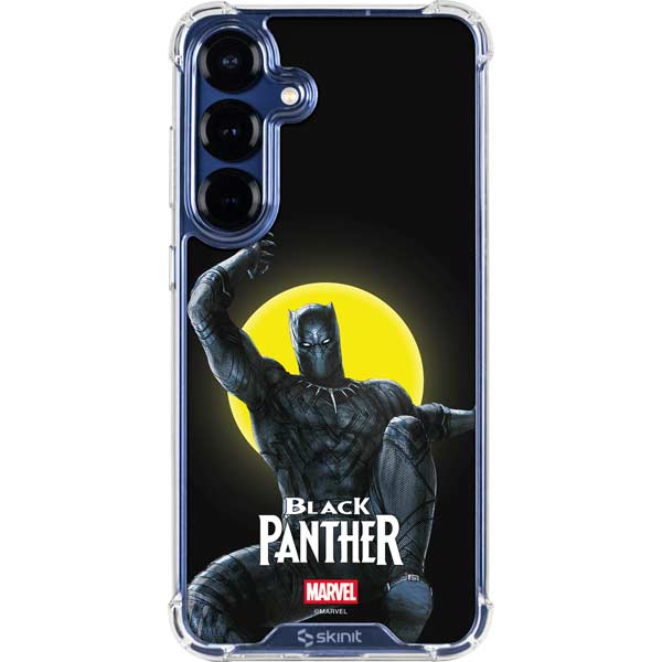 Marvel Black Panther Moon light Galaxy S25 Plus Clear Case