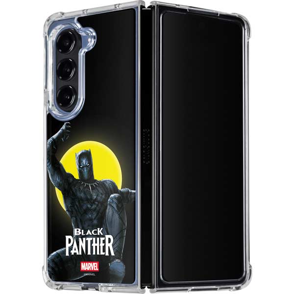 Marvel Black Panther Moon light Galaxy Z Fold5 5G Clear Case