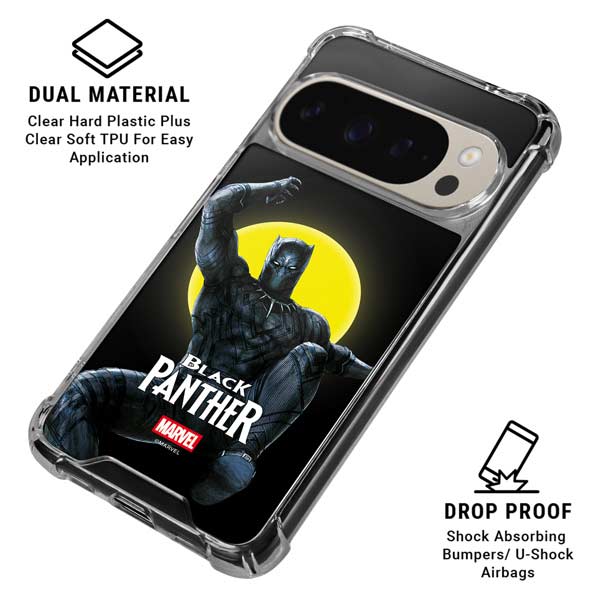 Marvel Black Panther Moon light Google Pixel 9/9 Pro Clear Case