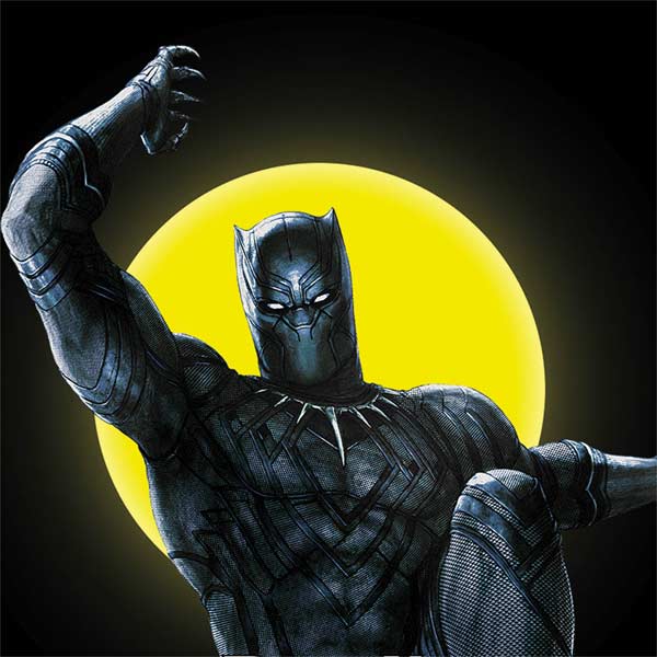 Marvel Black Panther Moon light Otterbox Commuter Galaxy Skin