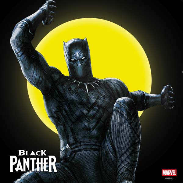 Marvel Black Panther Moon light PS4 Console Skin