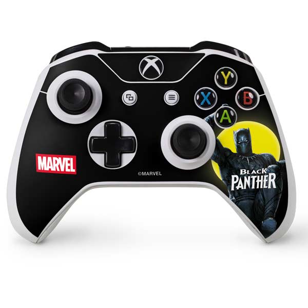 Marvel Black Panther Moon light Xbox One S Console and Controller Bundle Skin