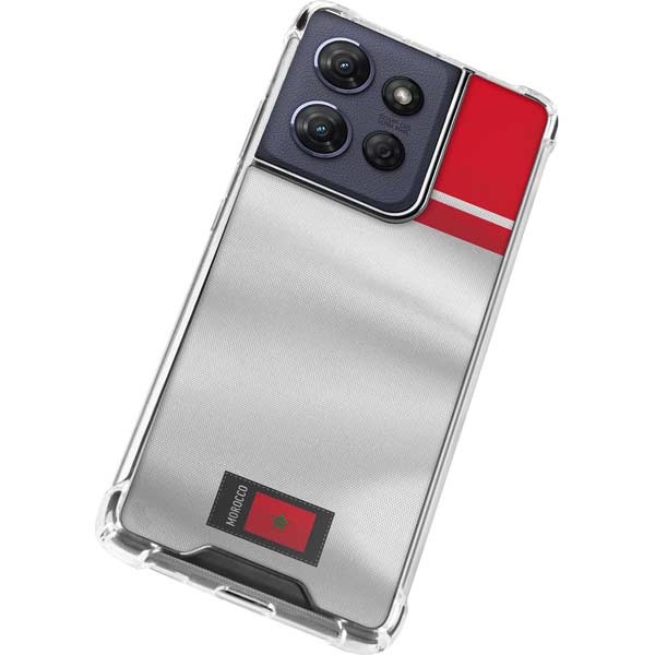 Morocco Soccer Flag Moto G Play 5G (2025) Clear Case