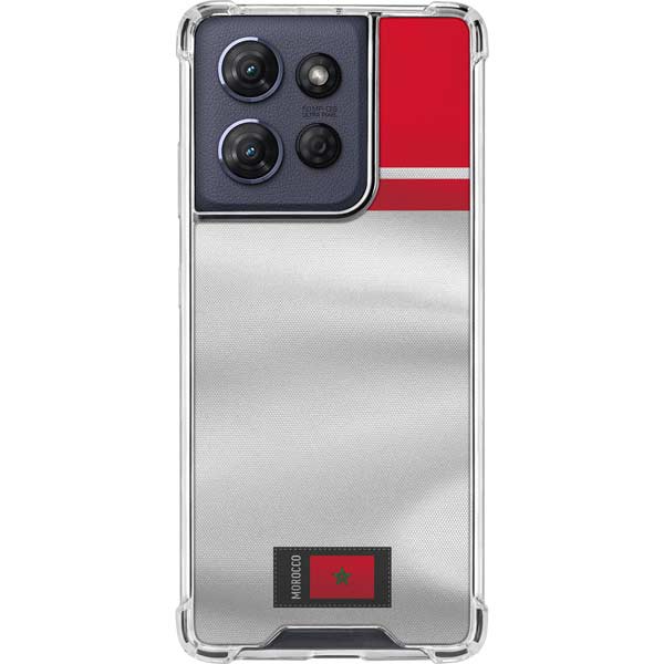 Morocco Soccer Flag Moto G Power 5G (2025) Clear Case