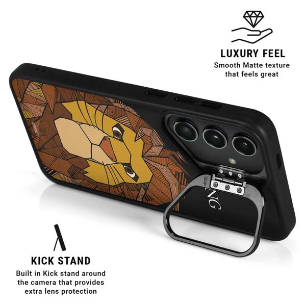 Disney The Lion King Mosaic Simba Art Galaxy S26 Ultra Kickstand Case
