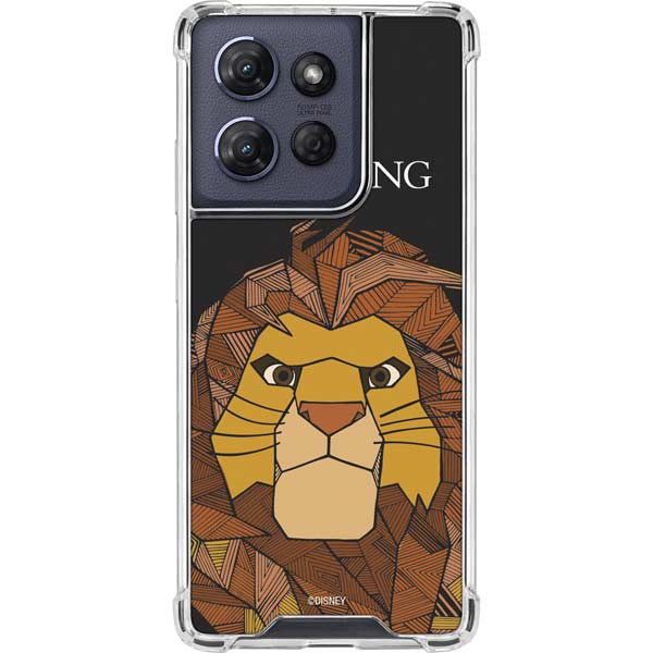 Disney The Lion King Mosaic Simba Art Moto G 5G (2025) Clear Case