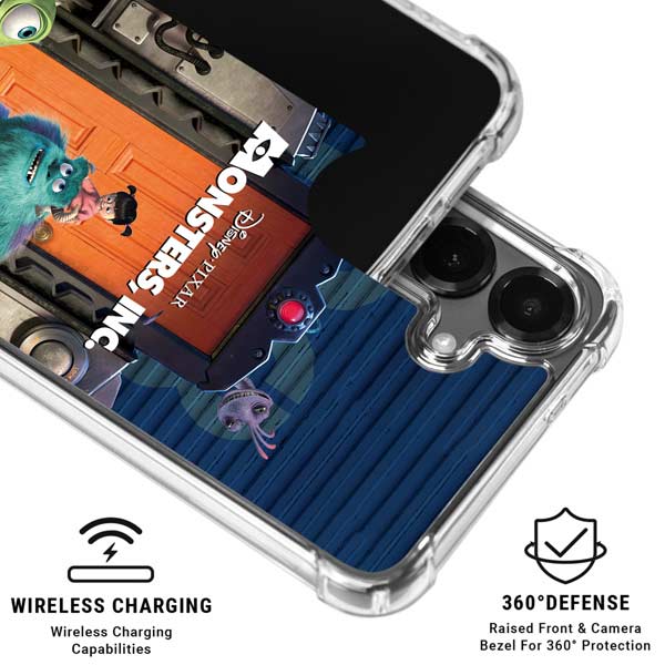 Disney Monsters Inc. Movie Poster Galaxy S26 Plus Clear Case