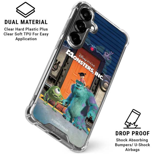 Disney Monsters Inc. Movie Poster Galaxy S26 Plus Clear Case
