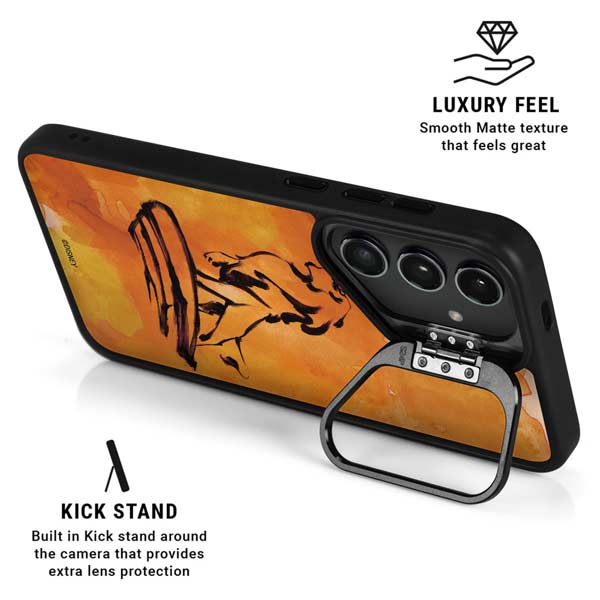 Disney The Lion King Mufasa Water Color Art Galaxy S26 Plus Kickstand Case