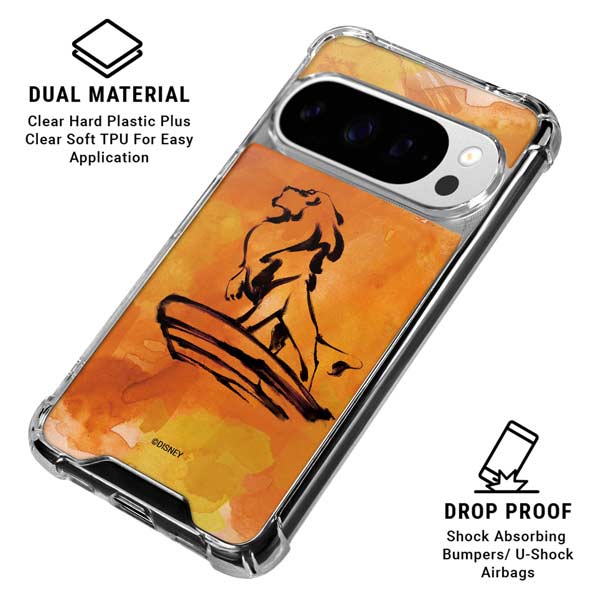 Disney The Lion King Mufasa Water Color Art Google Pixel 10 Pro XL Clear Case