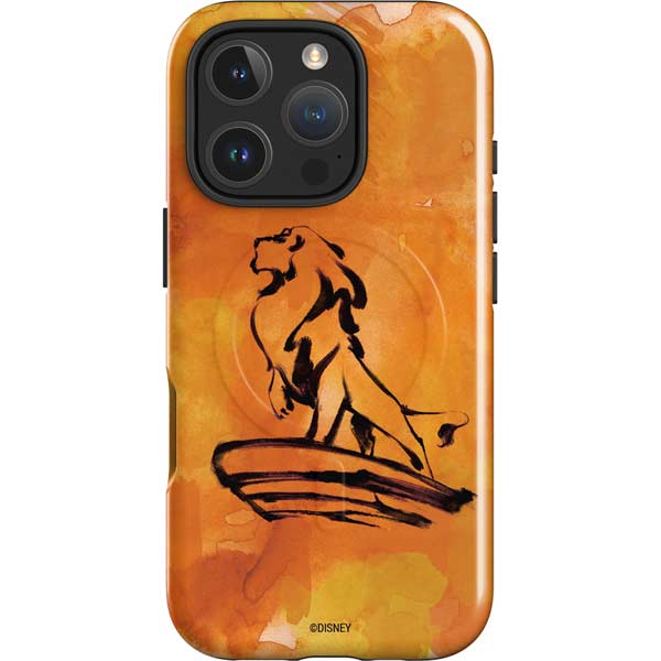 Disney The Lion King Mufasa Water Color Art iPhone 16 Pro Max Magsafe Impact Case