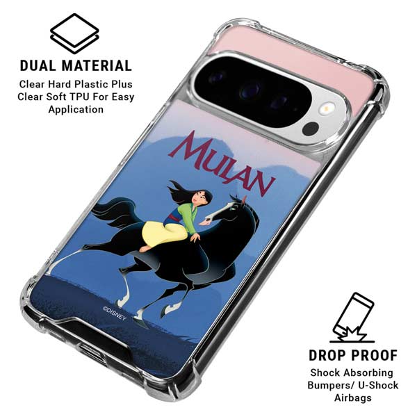 Disney Mulan Riding Khan Google Pixel 10 Pro Clear Case