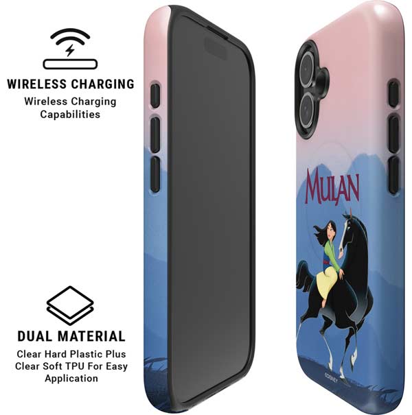 Disney Mulan Riding Khan iPhone 16 Plus Magsafe Impact Case