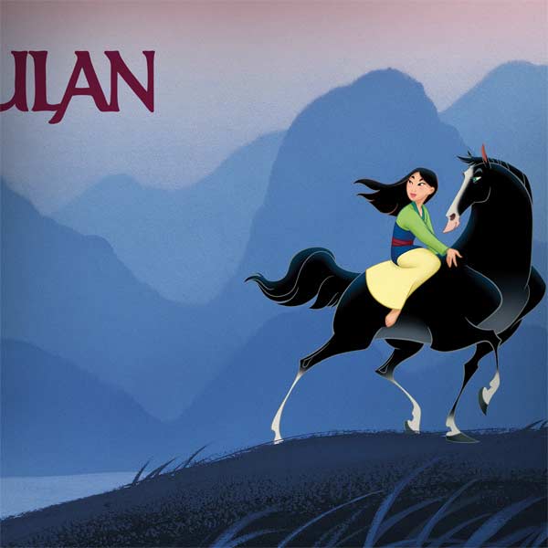 Disney Mulan Riding Khan MacBook Skins