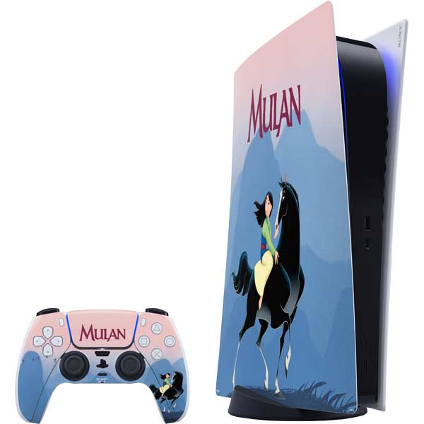 Disney Mulan Riding Khan PlayStation PS5 Skins
