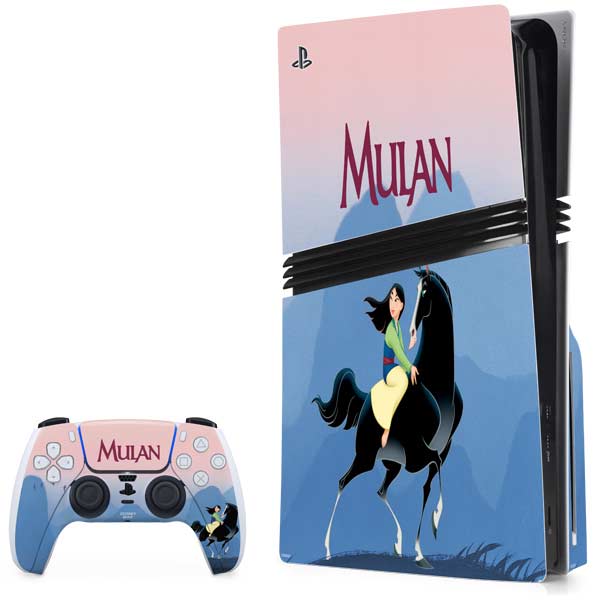 Disney Mulan Riding Khan PlayStation PS5 Skins