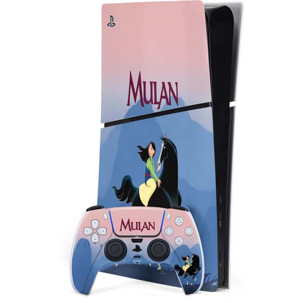 Disney Mulan Riding Khan PlayStation PS5 Skins