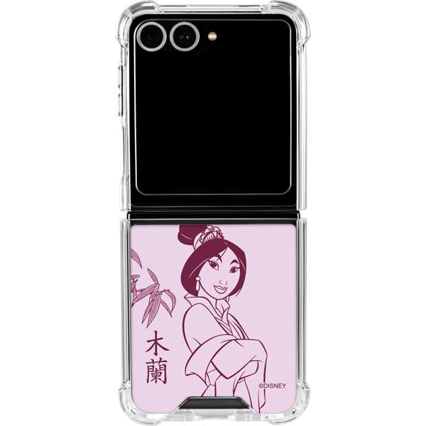 Disney Mulan Character Art Galaxy Z Flip7 Clear Case