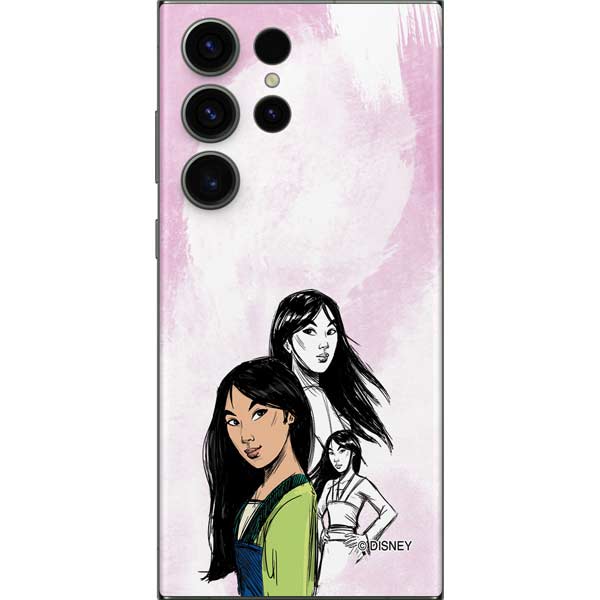 Disney Princess Mulan Sketch Galaxy Skins