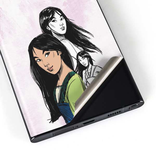 Disney Princess Mulan Sketch Galaxy Skins