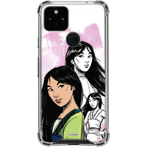 Disney Princess Mulan Sketch Pixel Cases