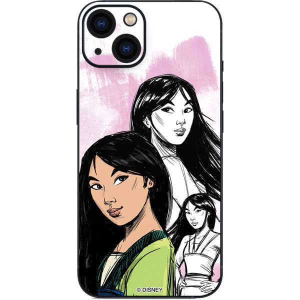 Disney Princess Mulan Sketch iPhone Skins