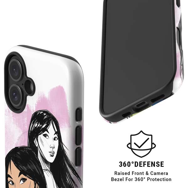 Disney Princess Mulan Sketch iPhone 16 Plus Magsafe Impact Case