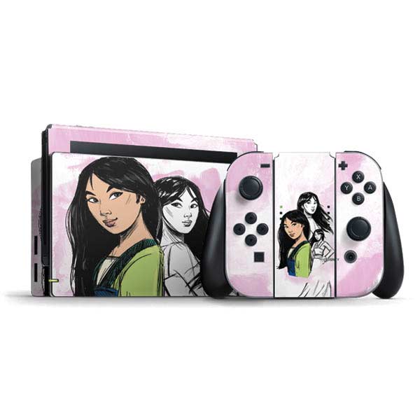 Disney Princess Mulan Sketch Nintendo Skins
