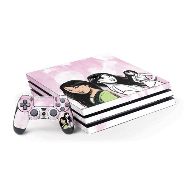 Disney Princess Mulan Sketch PlayStation PS4 Skins