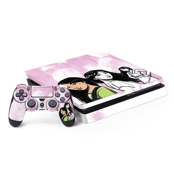 Disney Princess Mulan Sketch PlayStation PS4 Skins