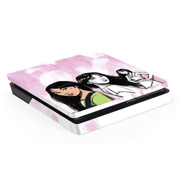 Disney Princess Mulan Sketch PlayStation PS4 Skins