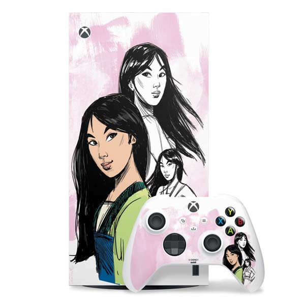 Disney Princess Mulan Sketch Xbox Series X Skins