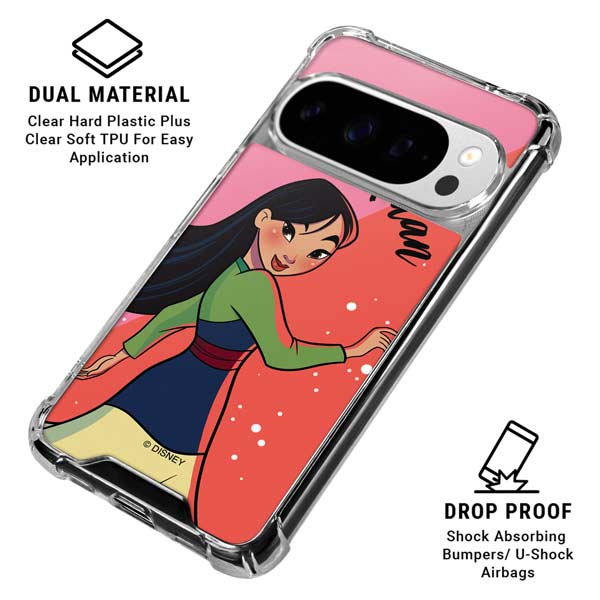Disney Princess Mulan Art Google Pixel 10 Pro Clear Case