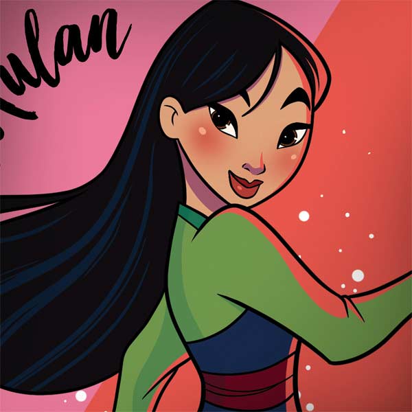 Disney Princess Mulan Art MacBook Skins