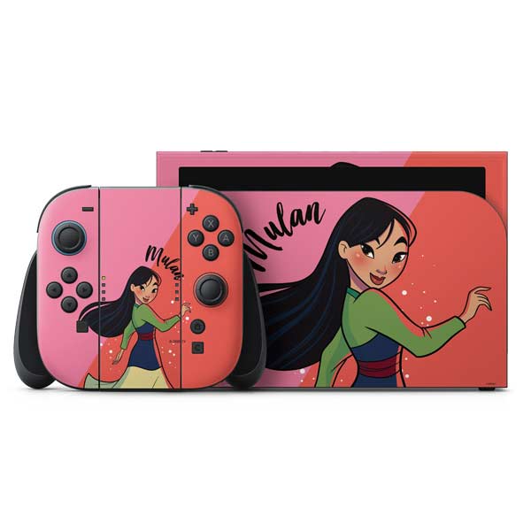 Disney Princess Mulan Art Nintendo Switch 2 (2025) with Joy-Con Skin