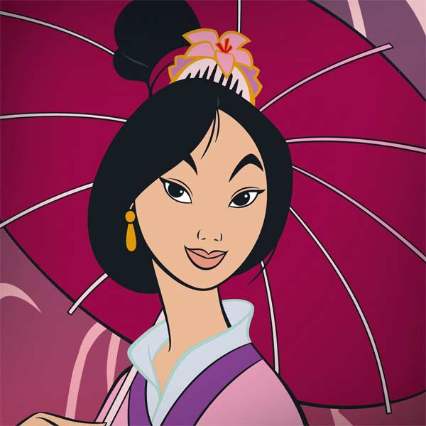 Disney Mulan with Umbrella MacBook Skins