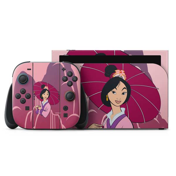 Disney Mulan with Umbrella Nintendo Skins