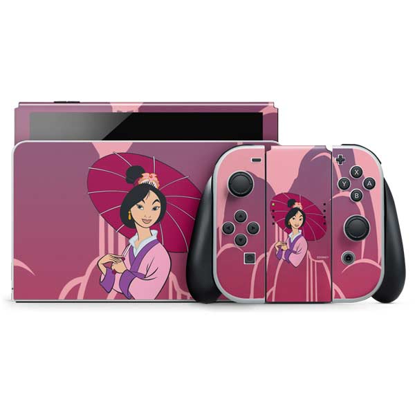 Disney Mulan with Umbrella Nintendo Skins