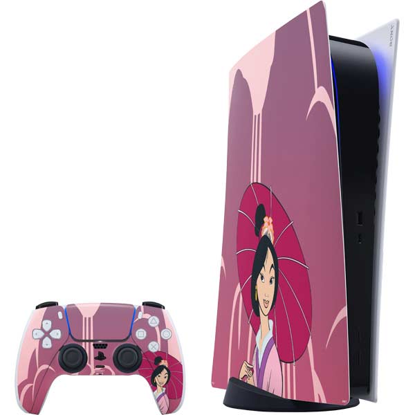 Disney Mulan with Umbrella PlayStation PS5 Skins
